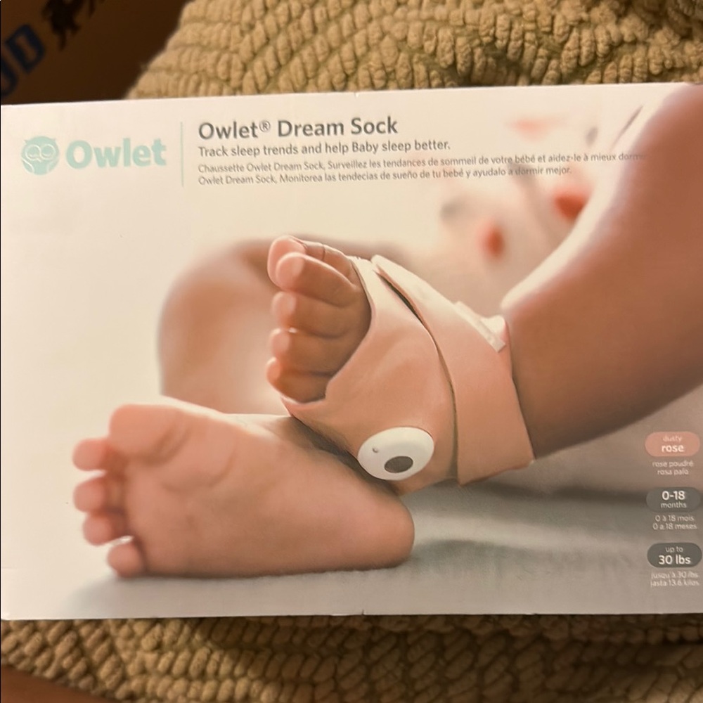 Dream Sock Baby Sleep Tracker - Dusty Rose